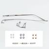 1 Pair Metal Frame Arms Rimless Titanium Alloy Glasses Legs and Nose Bridge Glasses Replacement Temple Eyewear Frame Temple Screws and Screwdriver (Single Hole) view 2