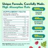 1200mg Calcium Citrate with Vitamin D3 Gummies for Bones, Muscles, Immune Support, Chewable Calcium Citrate with Vitamin D3 K2 C, Magnesium, Zinc, Raspberry view 2