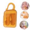 BAZEITFLOW 1set Finger Toothbrush Silicone Oral Cleaning Brush for Toddlers Design Helps Build Healthy Oral Habits for Travel Safe for Little Mouths view 4