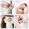 2 Pcs Plush Eye Mask Soft Sleeping Blindfold Eye Cover Comfortable Furry Faux Fur Sleeping Mask Satin Nap Night Eyeshade Cover for Women Men Gift (Light Rainbow, Dark Rainbow) view 4