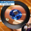 10X Magnifying Glass with Light Clip on Mganifier with Light 3 Color Modes 56 LEDs Stepless Dimmable Desk Magnifying Glass with Clamp Magnifying Desk Lamps with Swing Arm for Reading Close Work view 2
