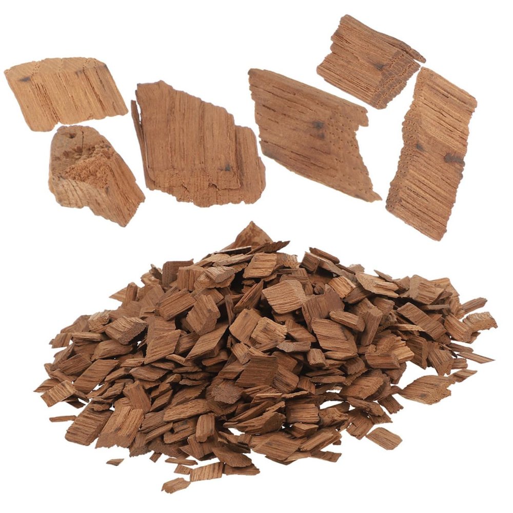 FELTECHELECTR 1pack Medium French Oak Chips for Enhancing Red Wine and Flavor Reusable Home Brewing Accessory for Wine Making and Whiskey Brewing