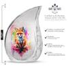 Fox Painting Large Cremation Urns for Adult Women - Mini Funeral Urn for Adult Male - Memorial Decorative Ashes 1 Large 4 Keepsake view 2