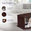 GetUrns Heritage Everlasting Expressions Adult Cremation Wooden Urn Memorial Box for Ashes with Custom Printing (Landscape Photo) view 3