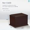 GetUrns Heritage Everlasting Expressions Adult Cremation Wooden Urn Memorial Box for Ashes with Custom Printing (Landscape Photo) view 4