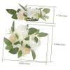 EXQUIMEUBLE Artificial Rose Candle Wreath for Table Decor Elegant Floral for Weddings Parties and Holidays Lightweight and Chic Fake Flower Arrangement for Romantic Atmosphere view 2