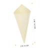 BESTYASH Wooden Tasting Cones 100 Pcs Small Dessert Cones Disposable for Catered Events view 2