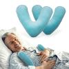 2 PCS Underarm Pillows for Sweat Absorption & Ventilation - Premium Beans Cotton Armpit Pillows, Keep Axillary Dry & Breathable for Post-Surgery Recovery, Long-Term Bed Rest & Elderly Care (Blue) view 1