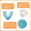 2 PCS Underarm Pillows for Sweat Absorption & Ventilation - Premium Beans Cotton Armpit Pillows, Keep Axillary Dry & Breathable for Post-Surgery Recovery, Long-Term Bed Rest & Elderly Care (Blue) view 2