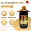 Wan Ja Shan Black Bean Soy Sauce Made with Premium Black Beans, All Naturally Brewed, Less Sodium, Gluten Free, No Preservatives, Great for All Kinds Cooking , Stir-fry, Dipping, Roasting, Marinating, Stewing and more. 15oz Pack of 2 view 3