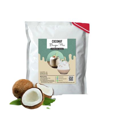Bingsu Snow Ice Powder 1kg Pack, Makes 4kg of Fluffy Shaved Ice Smooth, Creamy & Easy to Make (coconut)