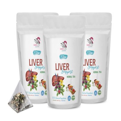 LIVER SUPPORT HERBAL BLEND TEA - Roasted cacao shell, cinnamon, licorice root, milk thistle, burdock root, roasted chicory root, dandelion root, liver support tea, fennel seed 42 Days tea