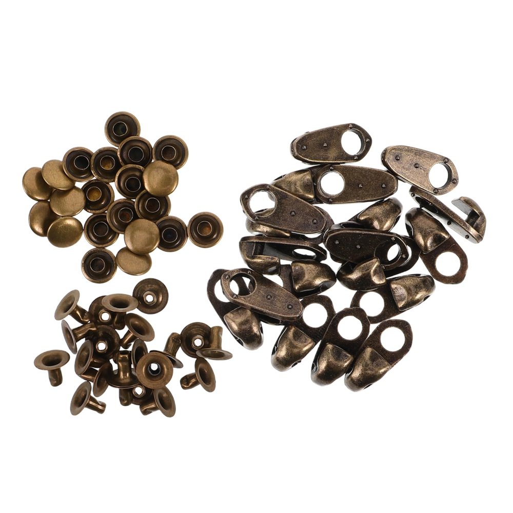 VANZACK 20sets Hiking Boot Eyelets Alloy Lace Hooks Buckles for Climbing Camping and Outdoor Activities Easy to Install for Boot Laces