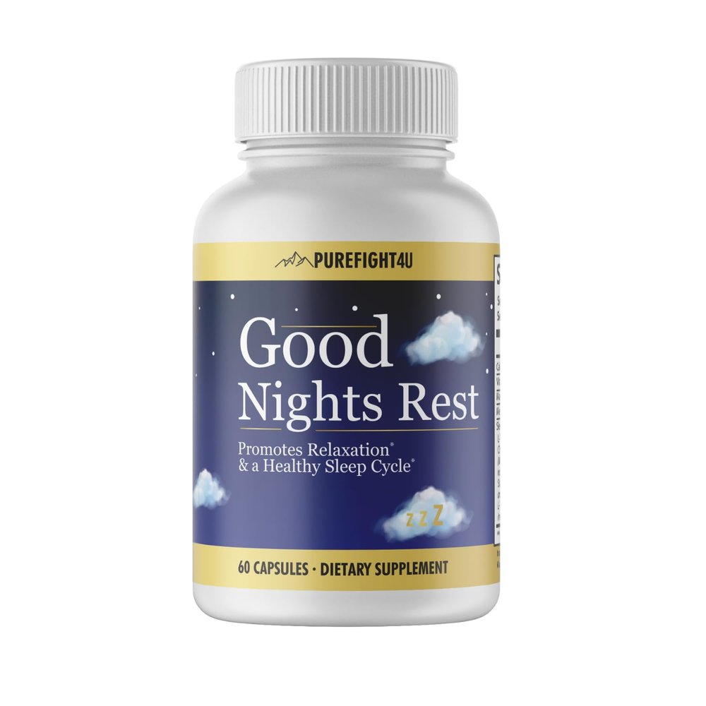 Good Night Rest Promotes Relaxation & Healthy Sleep Cycle, Dietary Supplement | 60 Capsules
