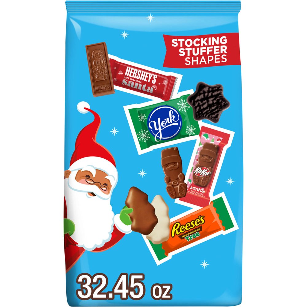 Hershey Assorted Flavored, Christmas Candy Bulk Bag, 32.45 oz