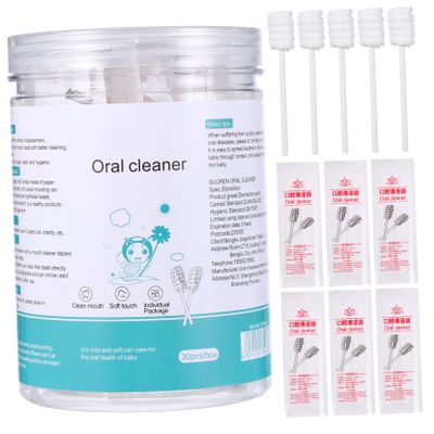 OATIPHO Children's Toothbrush Baby Oral Cleaner 30pcs Gauze Cleaning Kit for Newborns