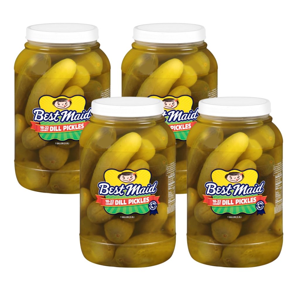 Best Maid Dill Pickles 1 Gal 18-22 Count (4 Pack)