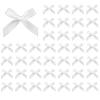 100Pcs Mini Satin Ribbon Bows for Gift Wrapping, Craft, Wedding, Party Decoration - White view 1