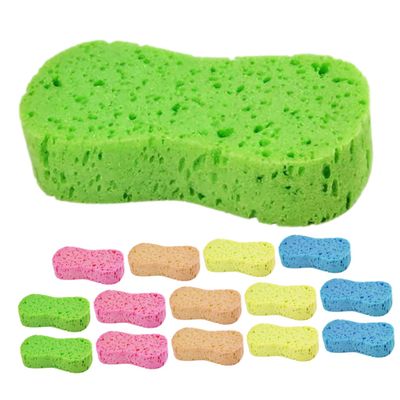 VINTORKY 15pcs Large Purpose Car Wash Sponges Compressed Foam Scrubber for Household Cleaning Dishes Kitchen Bathroom and Car Versatile and Scratch Cleaning Tool