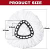 10 Pack Spin Mop Replacement Heads, Mop Replace Head Easywring 1-Tank System, Mop Head Replacement for Hardwood Floor Cleaning, Machine Washable and Easy to Replace view 2