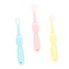 Anneome 3PCS Cartoon Elephant Baby Toothbrush Set Soft Bristle Deep Clean Toothbrushes for Kids Suitable for Ages 1-5 Fun Design for Healthy Teeth view 1