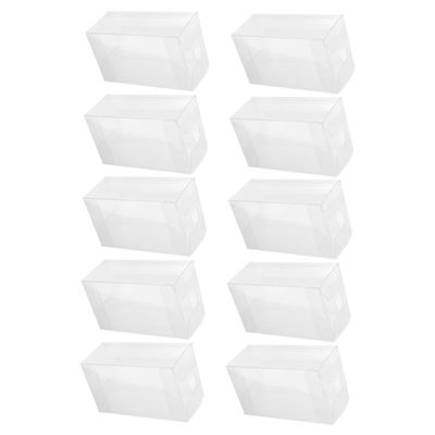 DINHEAROM 10pcs Treat Boxes for Ice Cream Desserts Transparent Mousse Packaging for Parties Events Candy Storage Cases Food-grade Material
