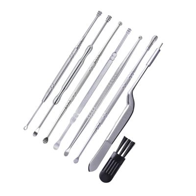 Anneome Ear Wax Remover Tools 7pc Set Ear Cleaner Brush Perfect for Home Use Gentle on Eardrum Portable