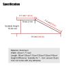 10cm Extra Wide Aluminum Floor Transition Strip for Vinyl Flo Black 1.2m Length Entry Ramp and Threshold Reducer view 2
