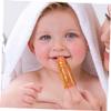 SHERCHPRY 1set Cartoon Finger Toothbrush Silicone Boys and Girls Oral Care Brush for Gentle Gums Massage and Teething Relief Ergonomic Design for Toddlers Bristles view 4
