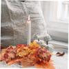 DOITOOL Fall Candle Wreath Lifelike Maple Leaf Decor for Thanksgiving Day Table Centerpiece Versatile Wreath for Home Party and Seasonal Celebrations view 3