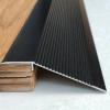 10cm Extra Wide Aluminum Floor Transition Strip for Vinyl Flo Black 1.2m Length Entry Ramp and Threshold Reducer view 1