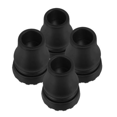 BIUDECO 4pcs Rubber Leg Tips Replacement Cane Tips Crutch Accessories Cane Base Stabilizer Walker Replacement