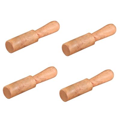 Abaodam 4pcs Wooden Mallet for Nepalese Singing Bowl Small Design for Meditation and Sound Healing for Travel and Yoga Sessions