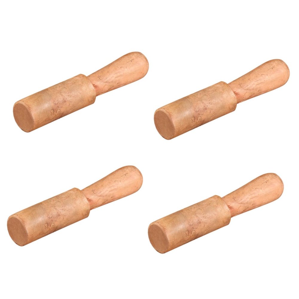 Abaodam 4pcs Wooden Mallet for Nepalese Singing Bowl Small Design for Meditation and Sound Healing for Travel and Yoga Sessions
