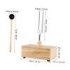 Parliky Tuning Fork with Resonator Box Mallet Durable Aluminum Alloy Instrument for Sound Healing Yoga Meditation and Tuning Applications view 2