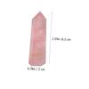 Pink Rose Quartz Hexagonal Stone Decor for Home and Photos view 2