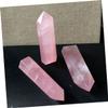Pink Rose Quartz Hexagonal Stone Decor for Home and Photos view 3