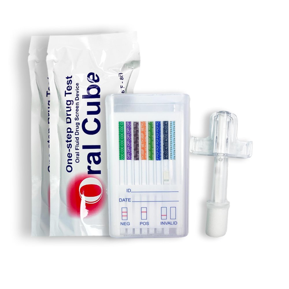 Emnce Company 12 Panel Screen Kit - Rapid Home Saliva Screening Kit AMP/BAR50/BUP/BZO/COC20/FEN10/K210/mAMP50/MTD30/OPI/OXY20/THC12