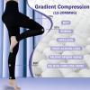 2 Pairs Compression Pantyhose for Women Men, 15-20 mmHg Footless Medical Graduated Compression Tights Compression Stockings view 2
