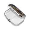 Small Pill Case 2 Compartments, Grand Canyon Arizona Pill Box Daily Metal Portable Pill Organizer for Pocket Purse Travel Pillbox with Mirror Square Medicine Vitamin Holder Unique Gift view 3