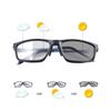 Photochromic Blue Light Blocking Glasses Spring Hinge Auto-darkening Transition Sunglasses UV400 Protection Eyewear Anti Glare & Eyestrain Tinted Computer Game Eyeglasses for Men Women Gaming Driving view 1