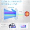 Photochromic Blue Light Blocking Glasses Spring Hinge Auto-darkening Transition Sunglasses UV400 Protection Eyewear Anti Glare & Eyestrain Tinted Computer Game Eyeglasses for Men Women Gaming Driving view 3