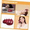 PartyKindom Heart-Shaped Dual-Sided Silicone Scalp Brush for Dandruff Removal Soft Bristles for Deep Cleansing and Massage Travel view 3