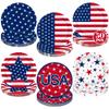 50 Pcs 250th anniversary 4th of July Party Supplies, Disposable 9 Inch American Flag Patriotic Plates, Memorial Day Paper Plates Red White Blue Independence Day Tableware for Fourth of July Decor view 1