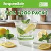 Responsible Products Clear Cold Cup, Certified Compostable and Made from 100% American Biobased Materials, No-PFAS Added & BPA-Free (5 oz Cups (200 Count)) view 2
