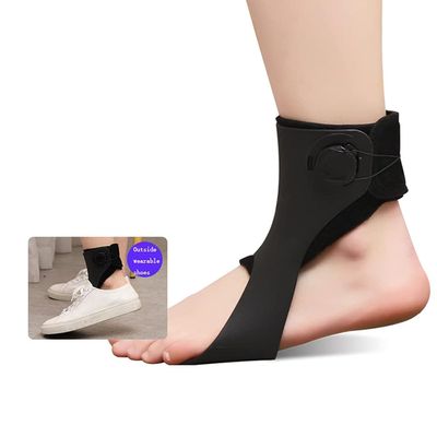 HEQIM Drop Foot Brace for Walking, Orthotic Ankle Braces, Support for Hemiplegia Stroke, Pain Relief Corrector(Left,X)