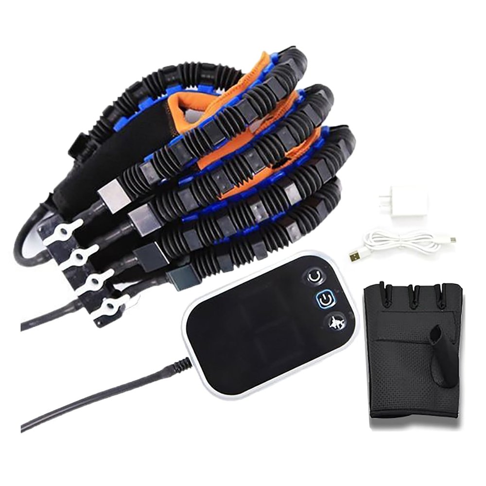 ASHLGQB 2025 Finger Rehabilitation Training Equipment, Split/Opposed Finger Training Rehabilitation Robot Hand Glove, with Hot Compress Function, for Recovery