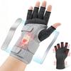 Big Mango Compression Arthritis Gloves with Wrist Brace Set, Hand Compression Glove for Women, Carpal Tunnel Gloves Brace for Men Night Support, Pain Relief Rheumatoid, Work, Typing, Grey, Right, M view 1