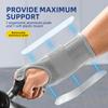 Big Mango Compression Arthritis Gloves with Wrist Brace Set, Hand Compression Glove for Women, Carpal Tunnel Gloves Brace for Men Night Support, Pain Relief Rheumatoid, Work, Typing, Grey, Right, M view 3