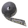 HOMSFOU 1roll Graduation Season Wrapping Ribbon Yards of Foil Printed Ribbon for Bows Floral Arrangements and Graduation Party Decorations view 1